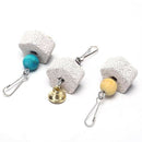 Pet birds parrot mouth grinding stone molars stone hanging string chewing tD Kw