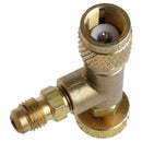 1X(1Pc R410 90 Degree Refrigeration Adapter Connector Gauges Hose Refrigera