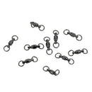 50 Pieces Ball Bearing Swivels Heavy Duty Rings Fishing Swivels Snaps 3#