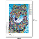 5D DIY Special Shaped Diamond Painting Wolf Animal Cross Stitch Embroidery