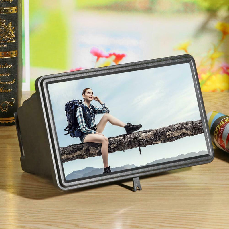 14 inch Phone Screen Magnifier Bracket Movie Display Amplify Holder (Black)