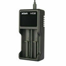 For XTAR VC2 Battery USB LCD Display Fast Charger for 18350 20700 21700 18650