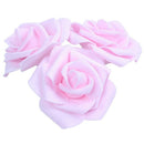 50x Foam Roses Artificial Flower Wedding Bride Bouquet Party Decor DIY Pink