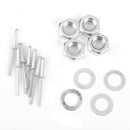 Set of Racing Sport Car Alloy Bonnet Hood Pin Lock Down Kit Universal Black