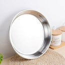 Hotel Stainless Steel Kitchen Table Dinning Dinner Plate for Seafood 30CM