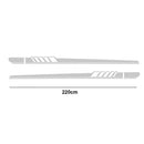 2pcs Car Side Body Vinyl Decals Long Stripe Stickers for Mercedes-Benz(Grey