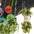 10M DIY Craft Artificial Green Leaf Vine Garland Plant Wreath Foliage Decoration
