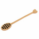 Wood Wooden Heart Honey Dipper Dripper Drizzler Honney Stir Spoon A6A7 Stic I9W5