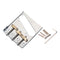 Chrome Bridge Compensated Brass Saddles Cut-Down Sides for TL Electric Guitar