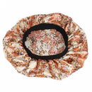 Wide-Brimmed Printed Double-Layer Waterproof Shower Cap Satin Sleep Hat Hai