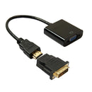 Hi-speed 3in1 DVI 24+1 to HDMI to VGA Cable Adapter Kits for PC Computer