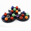 Natural Semi-Precious Stones Seven Stars Array Crystal Display Multicolor