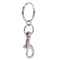 10X 25mm Lobster Clasp Ripple Keychain Split Ring Short Chain Key Ring DIY F Nw