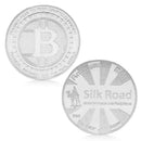 Silk Road Physical Bitcoins Souvenir Medal Coin Home Collectible Gifts