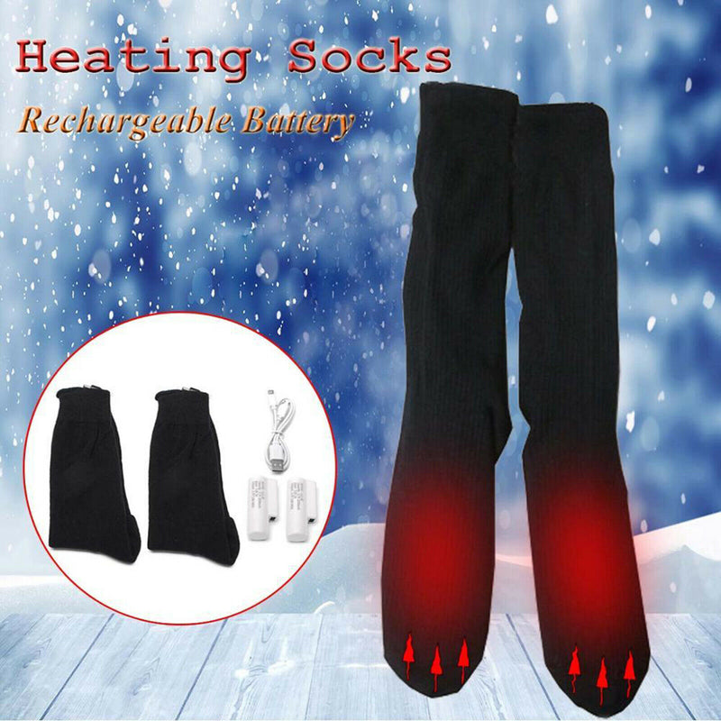 Heated Socks Winter Electric Rechargeable 3 Heating Settings Insulated Sock Foot
