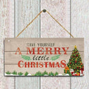 Wooden Door Hanging Panel Sign Christmas Tree Ornament Christmas Decoration  Hn