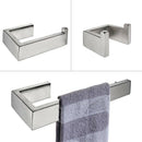 3 Piece Bathroom Accessories Set - Towel Ring, Toilet Paper Holder, Coat Ho