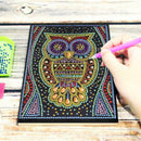 DIY Owl Special Shaped Diamond Painting 50 Pages A5 Sketchbook Drawing Book