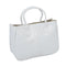 Fashion Woman Ladies Class PU Leather Satchels Tote Purse Bag Handbag - whi M5D3