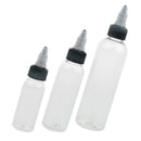 40x Clear Empty Squeeze Bottles Glue Applicator Condiments Sauces Dispenser 30ml