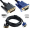 1.5m Plastic Dual Link DVI-I 24+5 Pin DVI to VGA 15 Pin Adapter Cable Converter