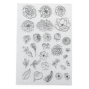 flower transparent clear silicone stamp for diy scrapbooking photo decoratio MO