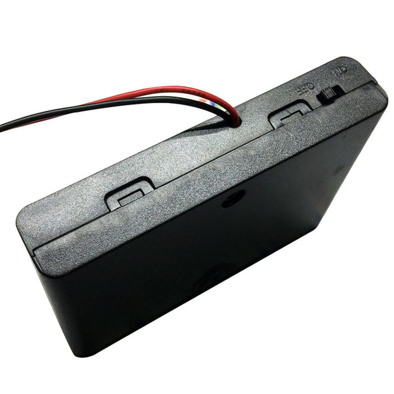 1.5V AA Battery Holder Storage Case box 6x Case ON/OFF Switch with Spring Clip
