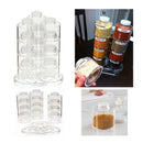 1X(6Pcs/Set Spice Jar Pepper 12 Spice Jar Spice Tower Rotating Design Spice