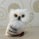 Cute Lovely Owl White Black Furry Christmas Bird Ornament Decoration-Ador.AU