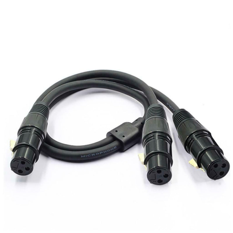 Female XLR Cable 3 Pin XLR To 2 Female Sockets Adapter Adapter Cable Adapter