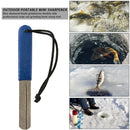 Double Groove Fishing Hook Sharpener Outdoor Diamond Fishhook Grindstone