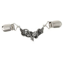 Novelty Unisex Cardigan Sweater Clip Cloak Clasp Blouse Collar Brooch Chain