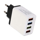 4 USB Travel Wall Charger 3A Mobile Phone Fast Charging Charger EU Plug Adapter