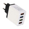 4 USB Travel Wall Charger 3A Mobile Phone Fast Charging Charger EU Plug Adapter