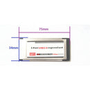 1X(High-Speed 2 Port Hidden Inside USB 3.0 Usb3.0 to Expresscard 34mm Expre