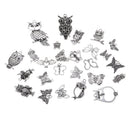 26pcs Alloy Butterfly Owl Pendant Charms for DIY Necklace Earring Bracelet