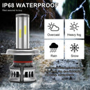 2PCS 6 Sides LED Headlight Kit H4 High Low Beam DOB LED Bulb Car Lighting 3