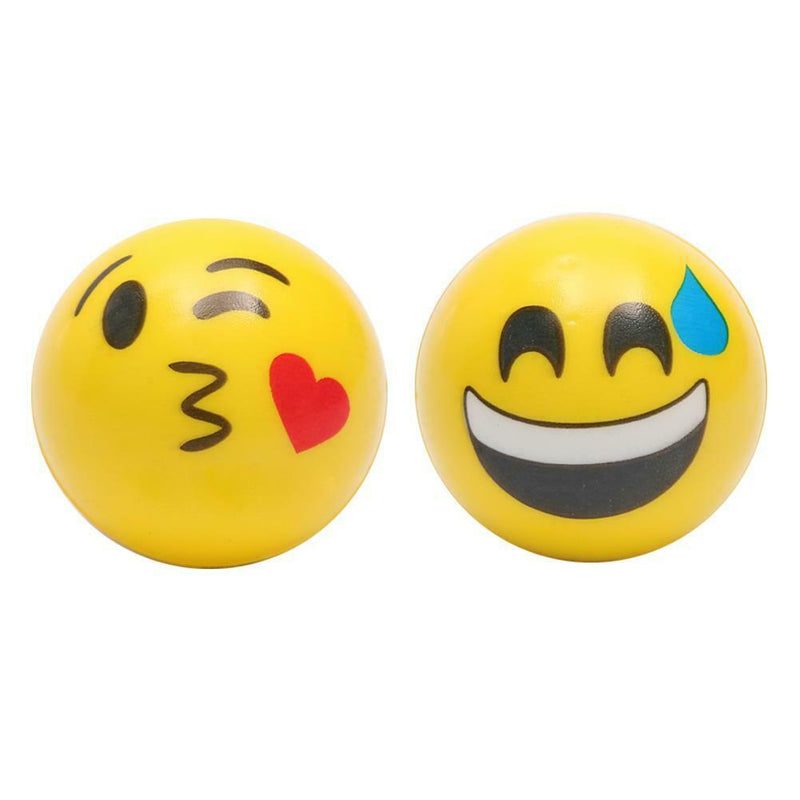 Kids Face Expression Squeeze Ball PU Hand Wrist Exercise Stress Relief Toys