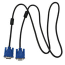 Black Blue VGA 15 pins Male to Male Plug Cable Computer Monitor Wire Cable  B7Y2