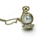 Owl Pocket watch Flap Pocket Watch Chain Necklace