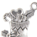 10pcs/lot Charms Christmas stocking Pendants Jewelry Making DIY Handmade CraftJ+