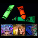 Dark Glowing Body Paint Body&Face Illuminated Backlit Neon Color Fluorescen H6K3