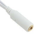 Popular Female to 2 Male Aux Audio Mic Splitter Cable Earphone Headphone Adapter
