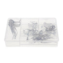 55pcs/box Stainless Steel & Ceramic Boat Fishing Rod Guides Line Ring W/ Box