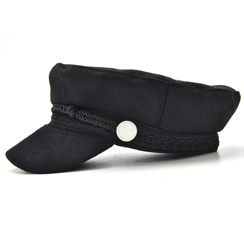 Ladies Womens Girls Wool Blend Baker Boy Peaked Cap Newsboy Hat Beret Fash laTEU