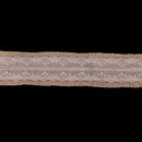 1 Metre Of Natural Hessian Ribbon With Lace Detai (6Cm) X5I2