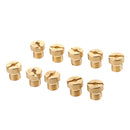 6mm Thread Motorcycle Main Jet Kit Carburetor 98-130 10 Size Injector Nozzle
