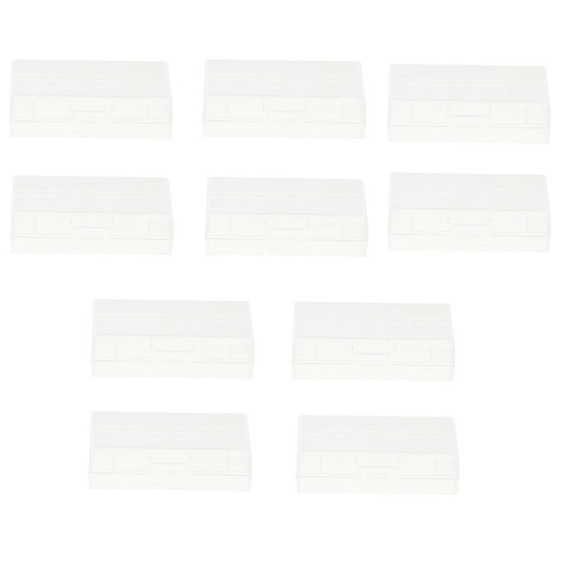 10 Pcs Battery Storage Box Organizer Pack of 5 Cases. Stores 18650 Batteries.