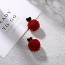 Fashion Women Lover Heart Ball Dangle Ear Stud Geometric Earrings Jewelry