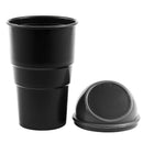 Plastic Body Car Trash Rubbish Can Garbage Dust Holder Box Gray Q2Y3